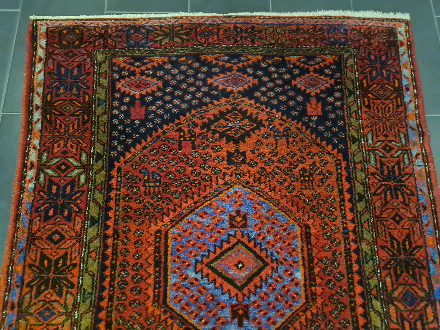 Perserteppich Orientteppich Handgeknüpfter Teppich Malaya antik 206x130cm