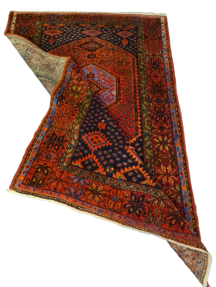 Perserteppich Orientteppich Handgeknüpfter Teppich Malaya antik 206x130cm