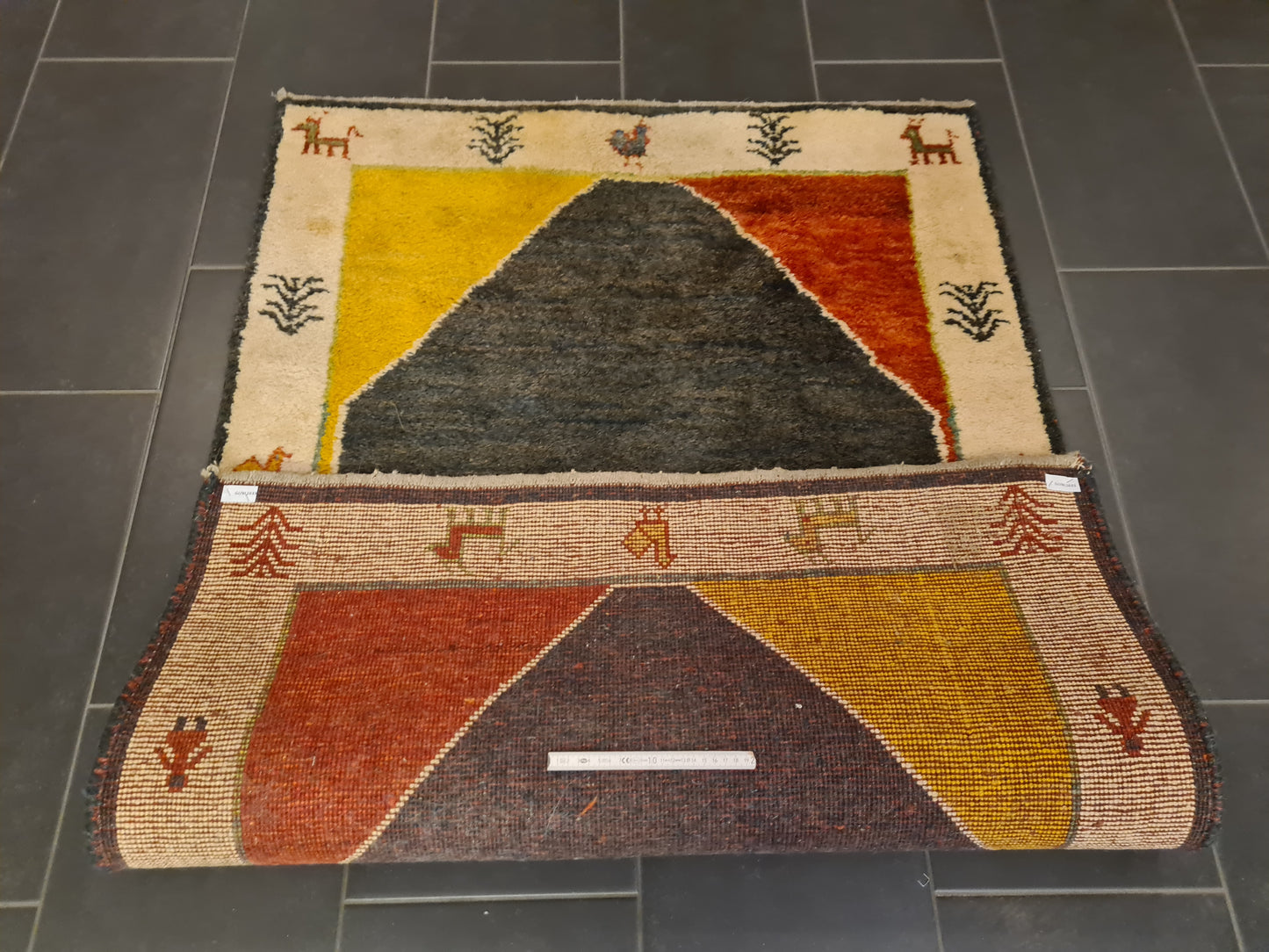 Perserteppich Orientteppich Handgeknüpfter Teppich Gabbeh 160x107cm