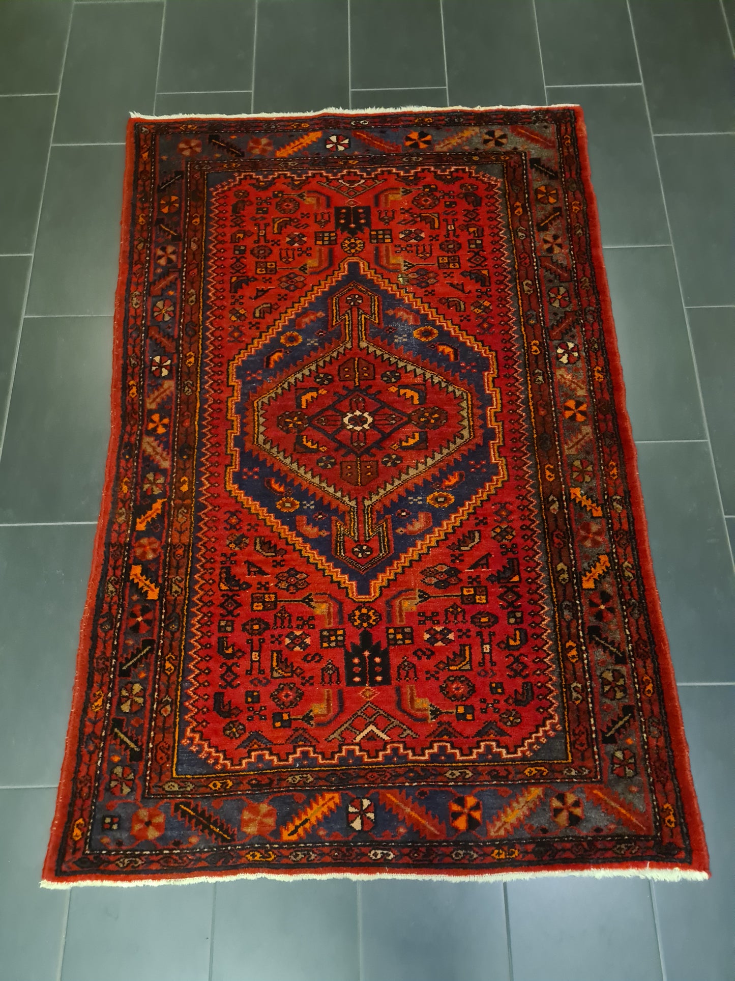 Perserteppich Orientteppich Handgeknüpfter Teppich Malaya antik 210x138cm