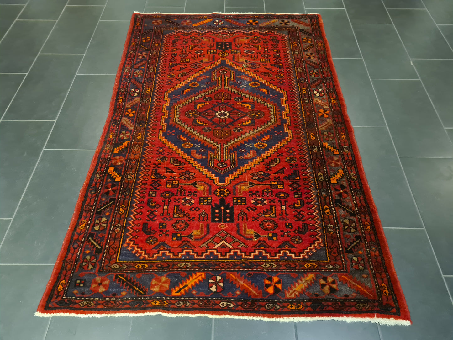 Perserteppich Orientteppich Handgeknüpfter Teppich Malaya antik 210x138cm