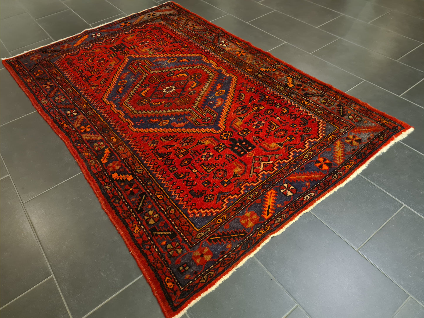 Perserteppich Orientteppich Handgeknüpfter Teppich Malaya antik 210x138cm