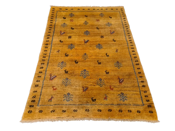 Perserteppich Orientteppich Handgeknüpfter Teppich Gabbeh 197x125cm