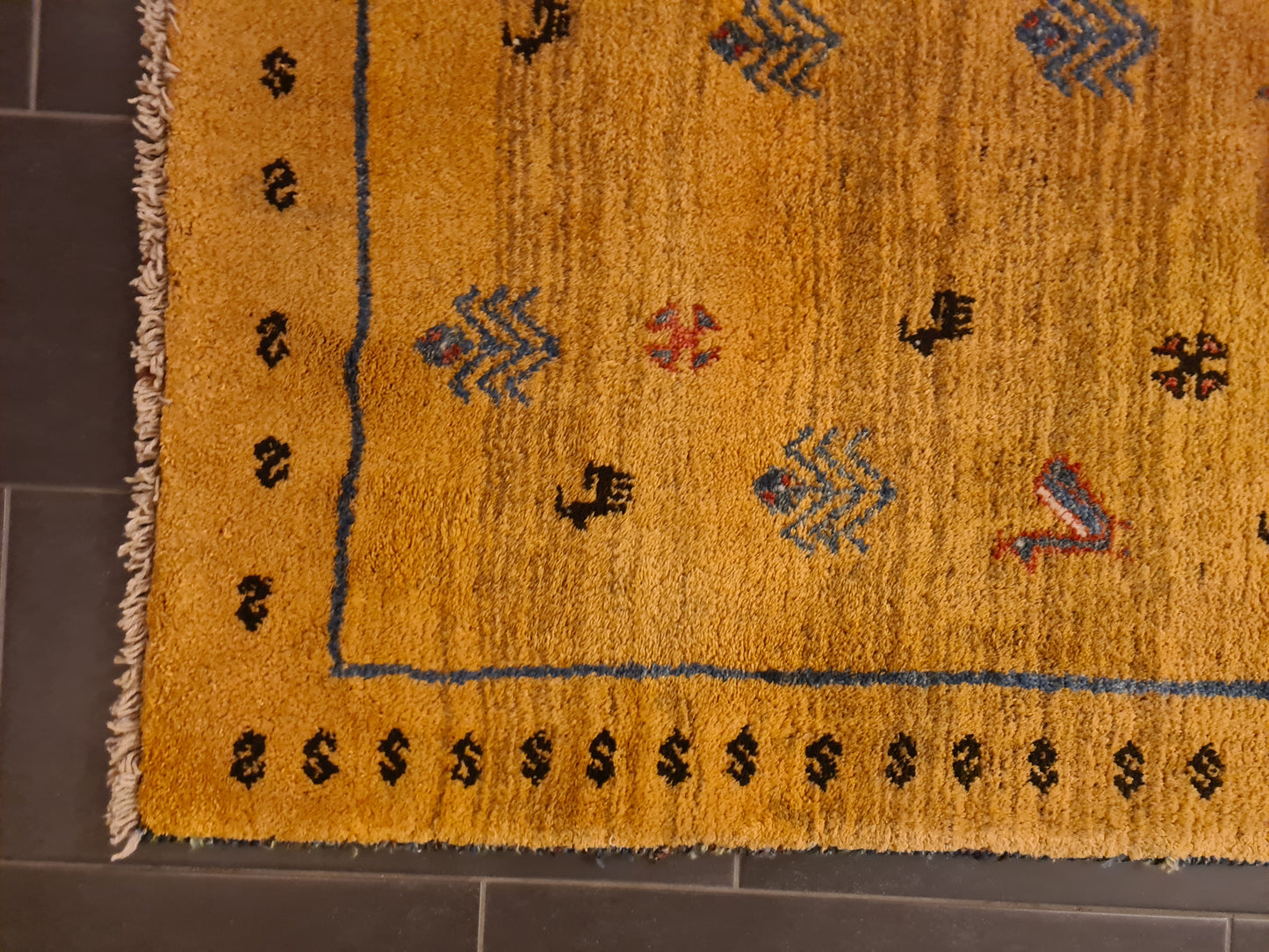 Perserteppich Orientteppich Handgeknüpfter Teppich Gabbeh 197x125cm