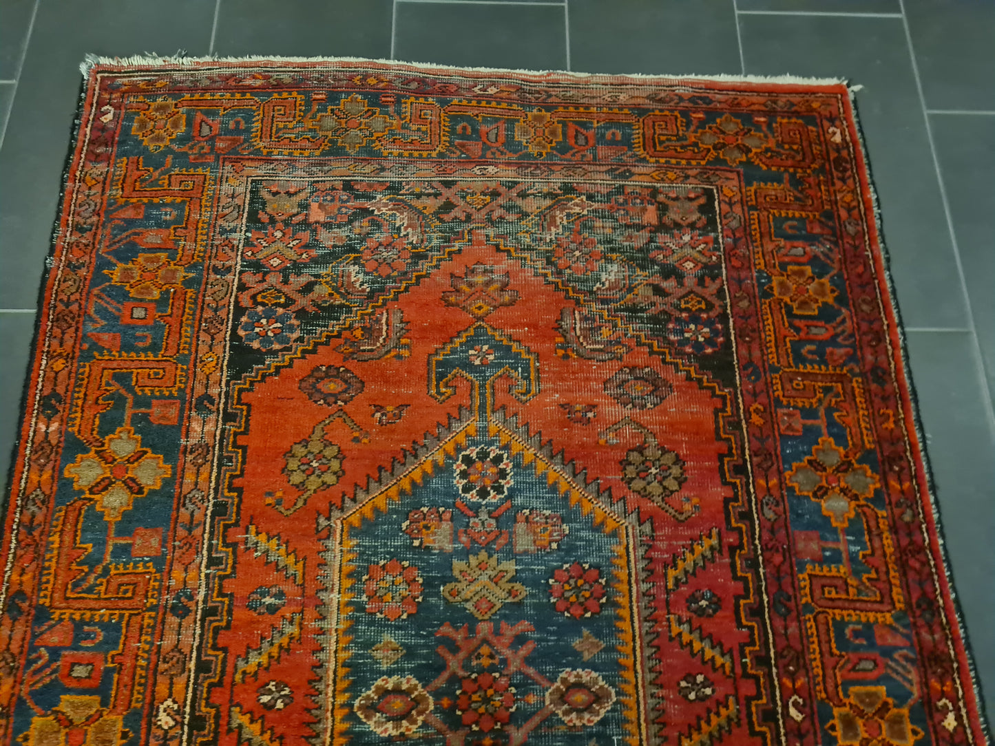 Perserteppich Orientteppich Handgeknüpfter Teppich Malaya antik 203x127cm