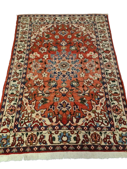 Perserteppich Orientteppich Handgeknüpfter Teppich Isfahan antik 210x150cm