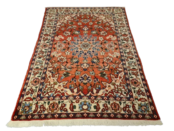 Perserteppich Orientteppich Handgeknüpfter Teppich Isfahan antik 210x150cm