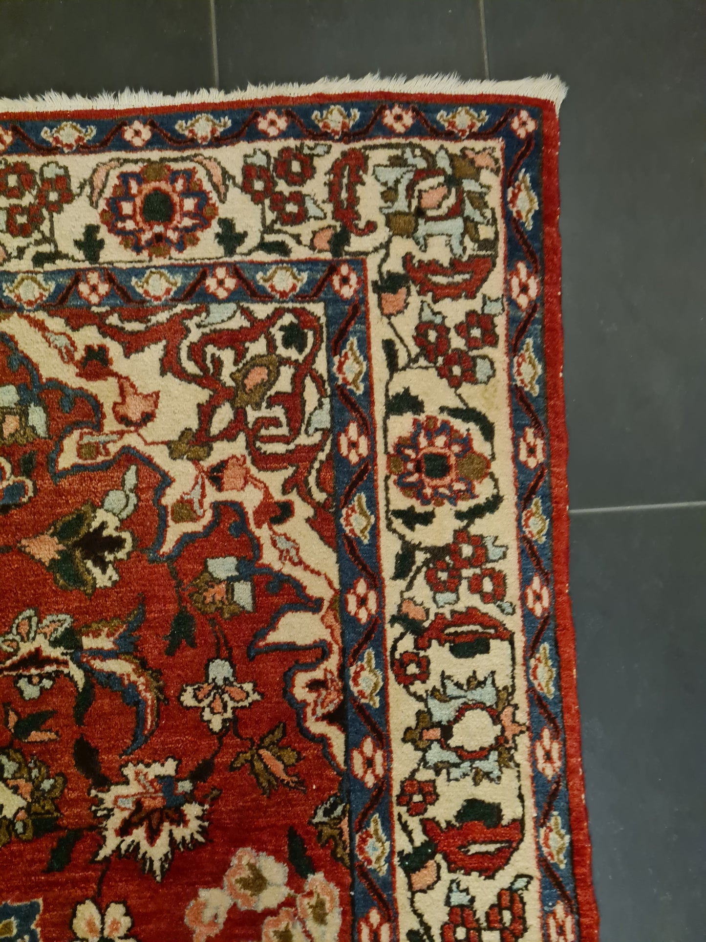 Perserteppich Orientteppich Handgeknüpfter Teppich Isfahan antik 210x150cm