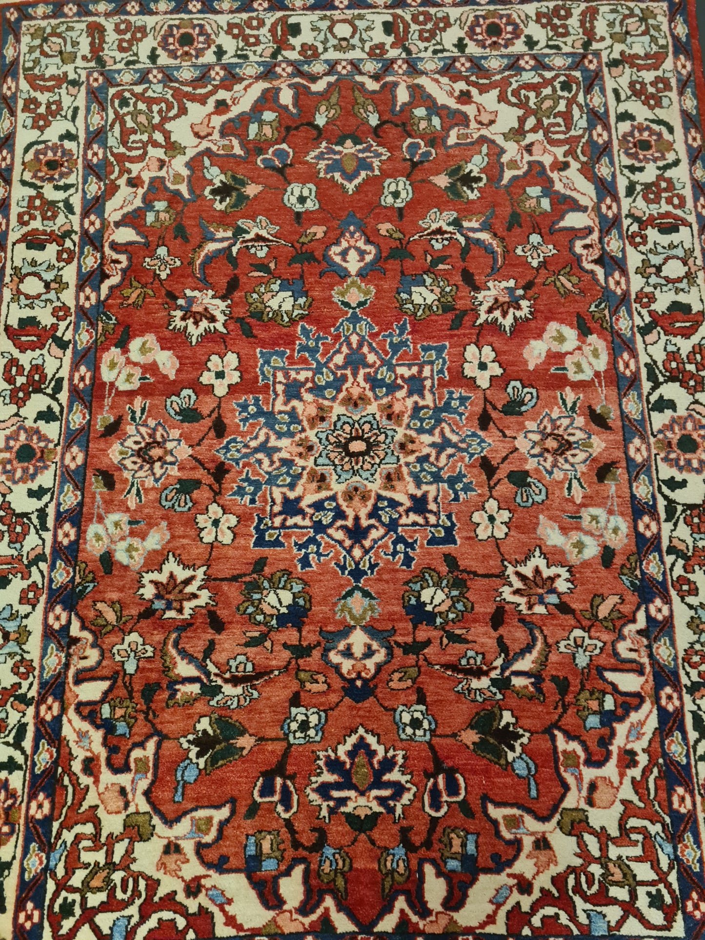 Perserteppich Orientteppich Handgeknüpfter Teppich Isfahan antik 210x150cm