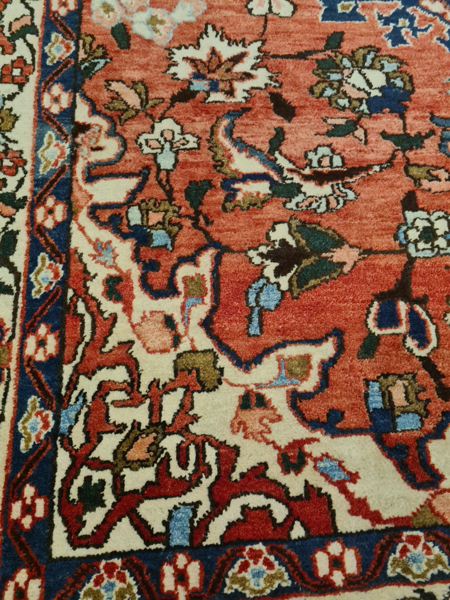 Perserteppich Orientteppich Handgeknüpfter Teppich Isfahan antik 210x150cm