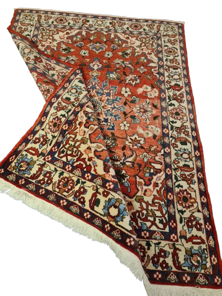 Perserteppich Orientteppich Handgeknüpfter Teppich Isfahan antik 210x150cm