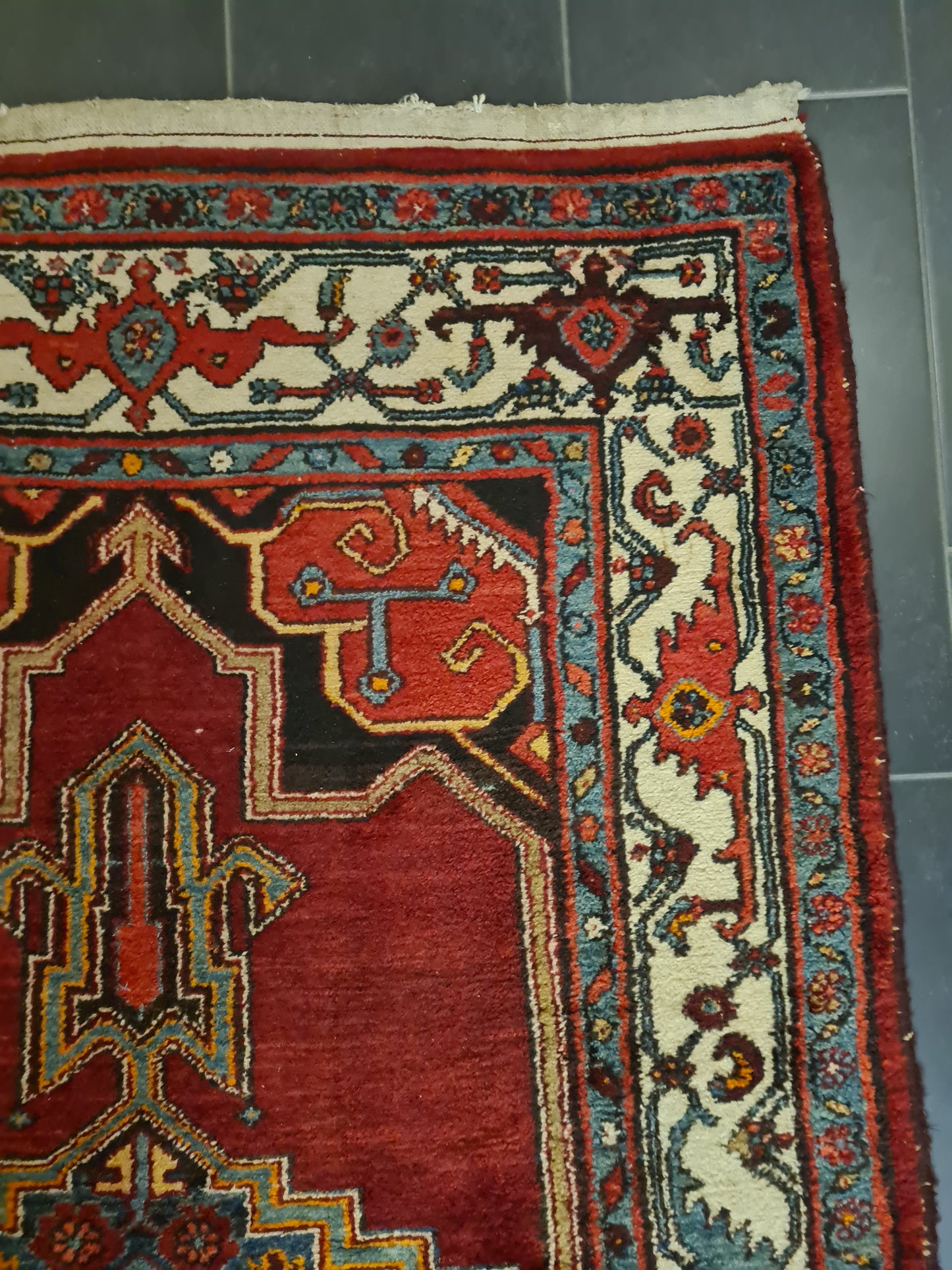 Perserteppich Orientteppich Handgeknüpfter Teppich Malaya antik 220x130cm