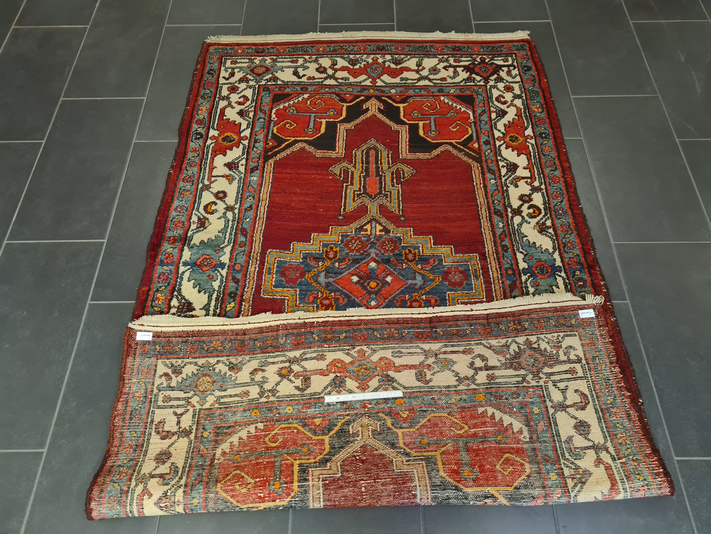 Perserteppich Orientteppich Handgeknüpfter Teppich Malaya antik 220x130cm