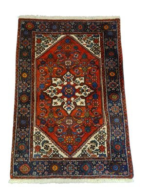 Perserteppich Orientteppich Handgeknüpfter Teppich Bidjar fein 128x86cm