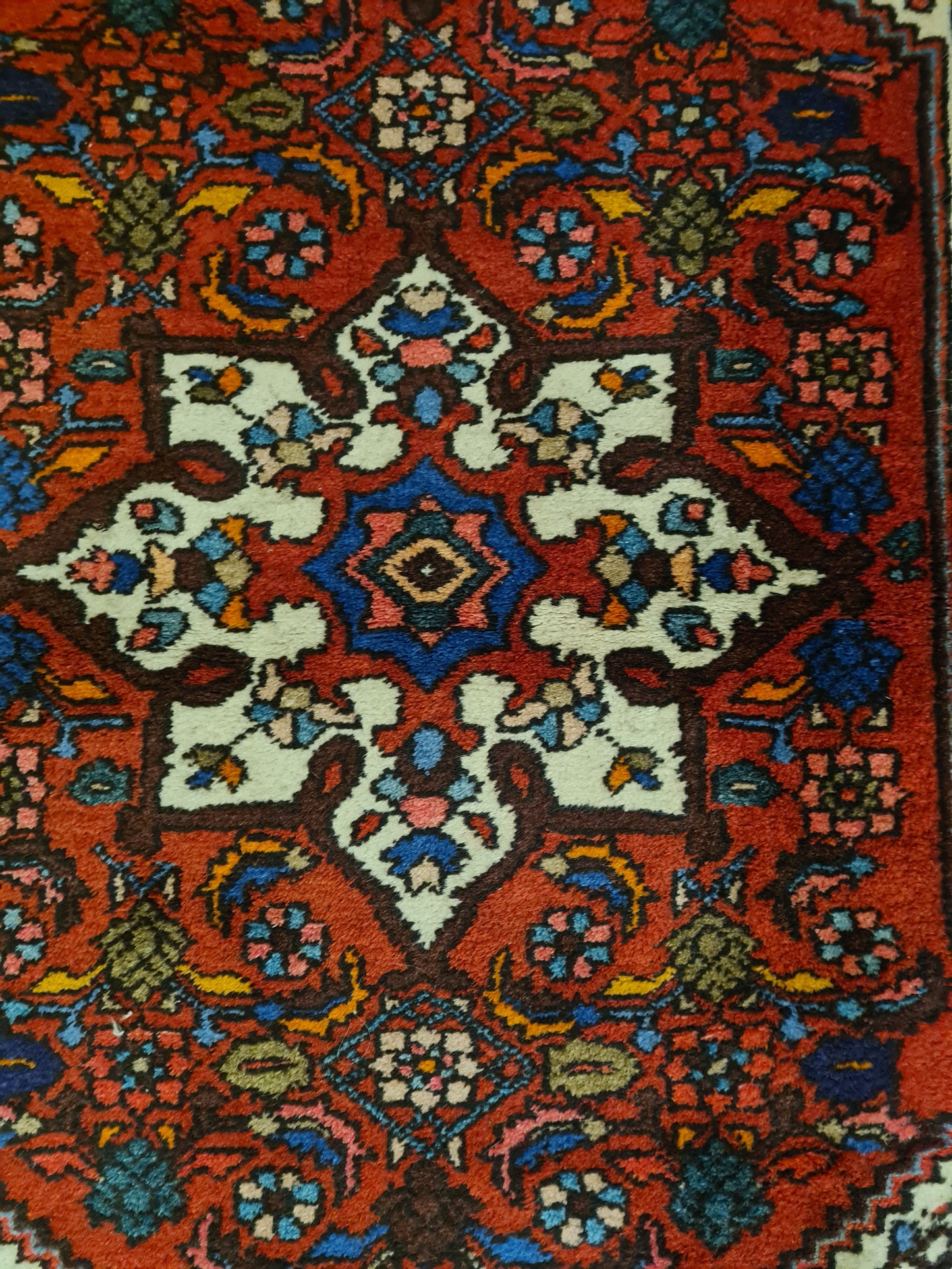 Perserteppich Orientteppich Handgeknüpfter Teppich Bidjar fein 128x86cm