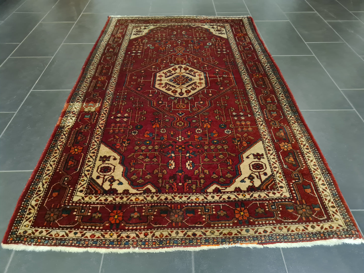 Perserteppich Orientteppich Handgeknüpfter Teppich Malaya antik 207x127cm