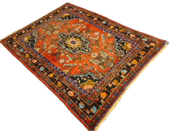 Perserteppich Orientteppich Handgeknüpfter Teppich Malaya antik 161x113cm