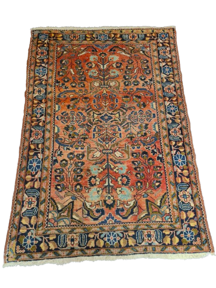 Perserteppich Orientteppich Handgeknüpfter Teppich Mahal antik 200x138cm