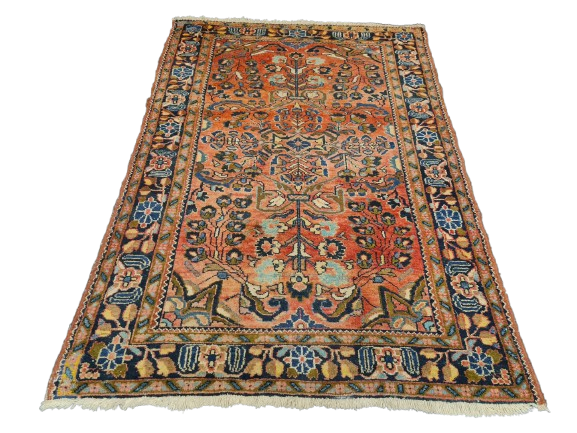 Perserteppich Orientteppich Handgeknüpfter Teppich Mahal antik 200x138cm