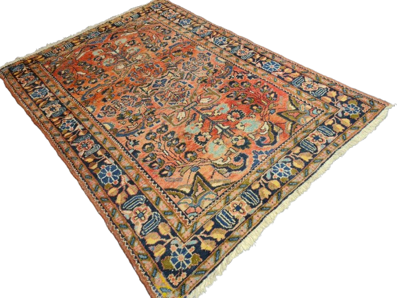 Perserteppich Orientteppich Handgeknüpfter Teppich Mahal antik 200x138cm