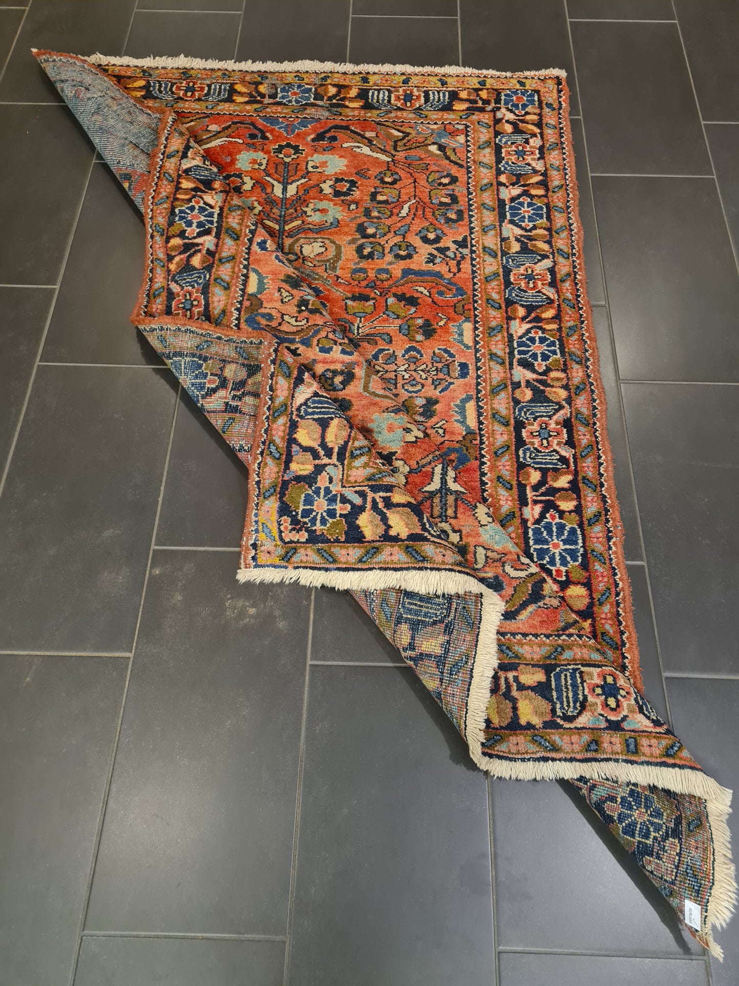 Perserteppich Orientteppich Handgeknüpfter Teppich Mahal antik 200x138cm