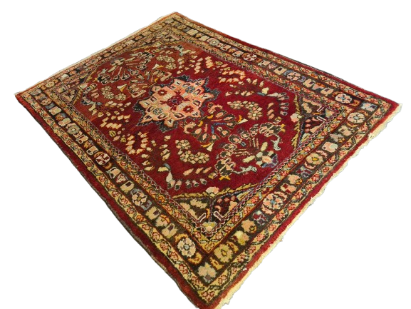 Perserteppich Orientteppich Handgeknüpfter Teppich Malaya antik 153x117cm