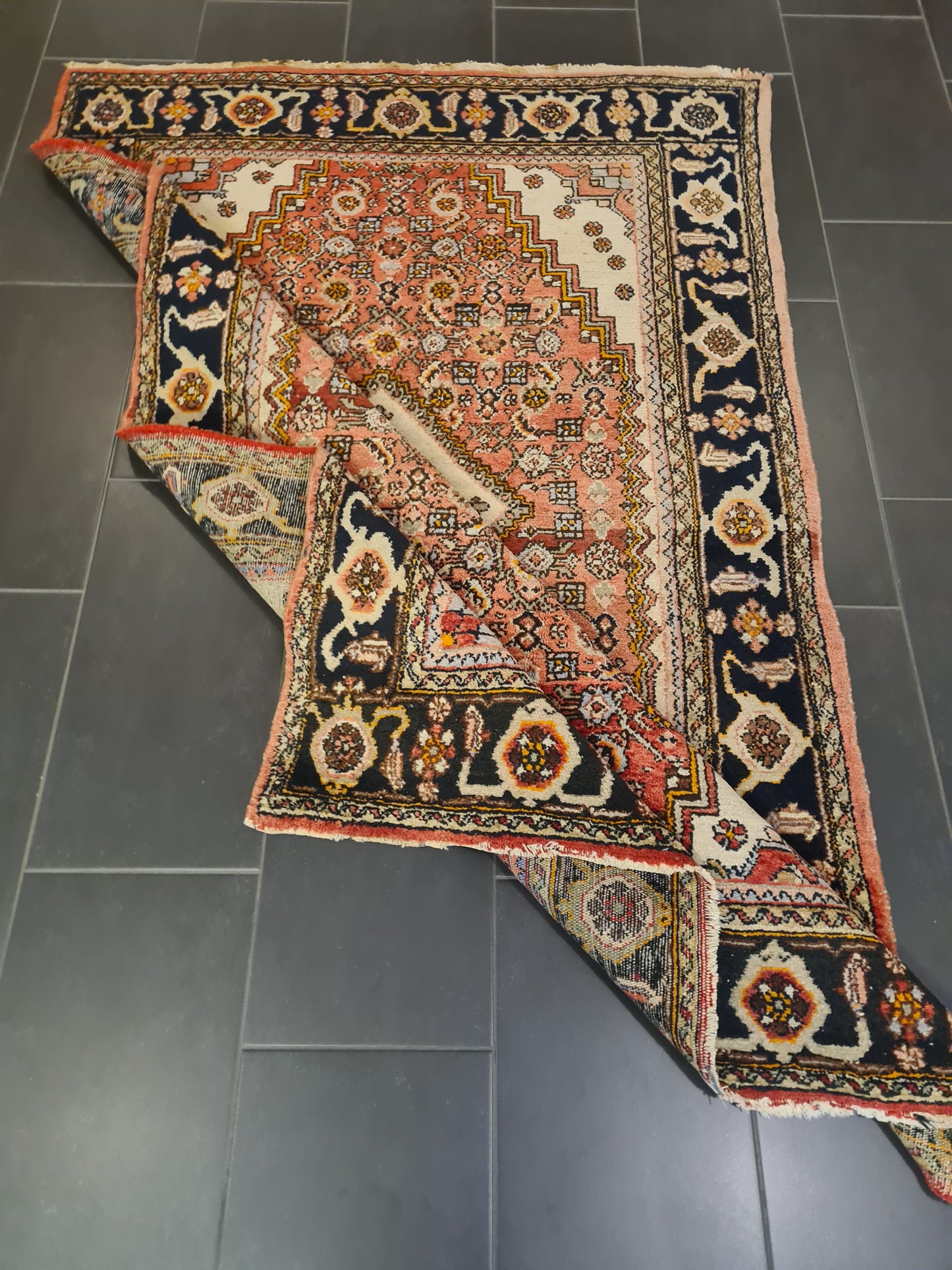 Perserteppich Orientteppich Handgeknüpfter Teppich Malaya antik 210x138cm