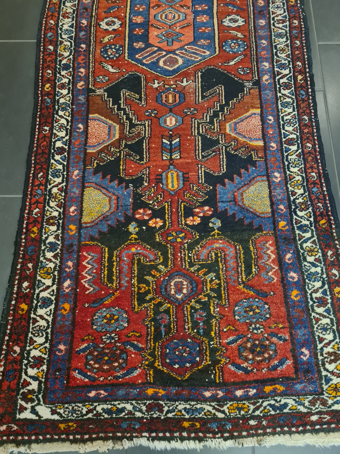 Perserteppich Orientteppich Handgeknüpfter Teppich Malaya antik 271x97cm