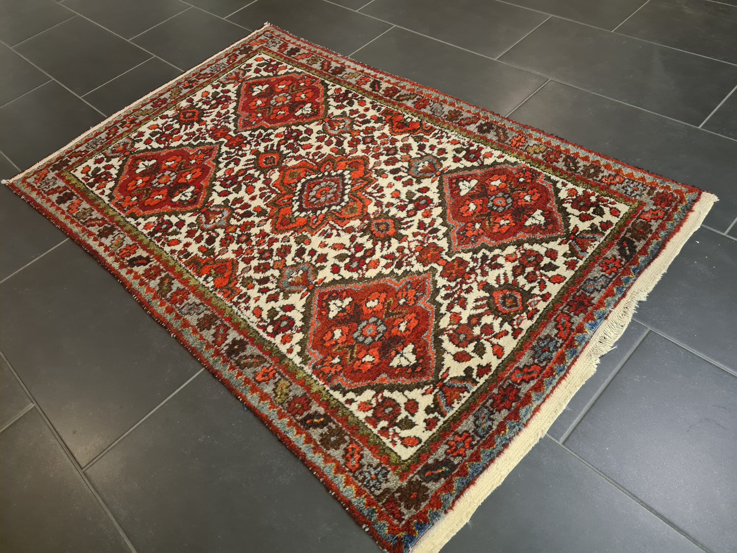 Perserteppich Orientteppich Handgeknüpfter Teppich Malaya antik 158x101cm