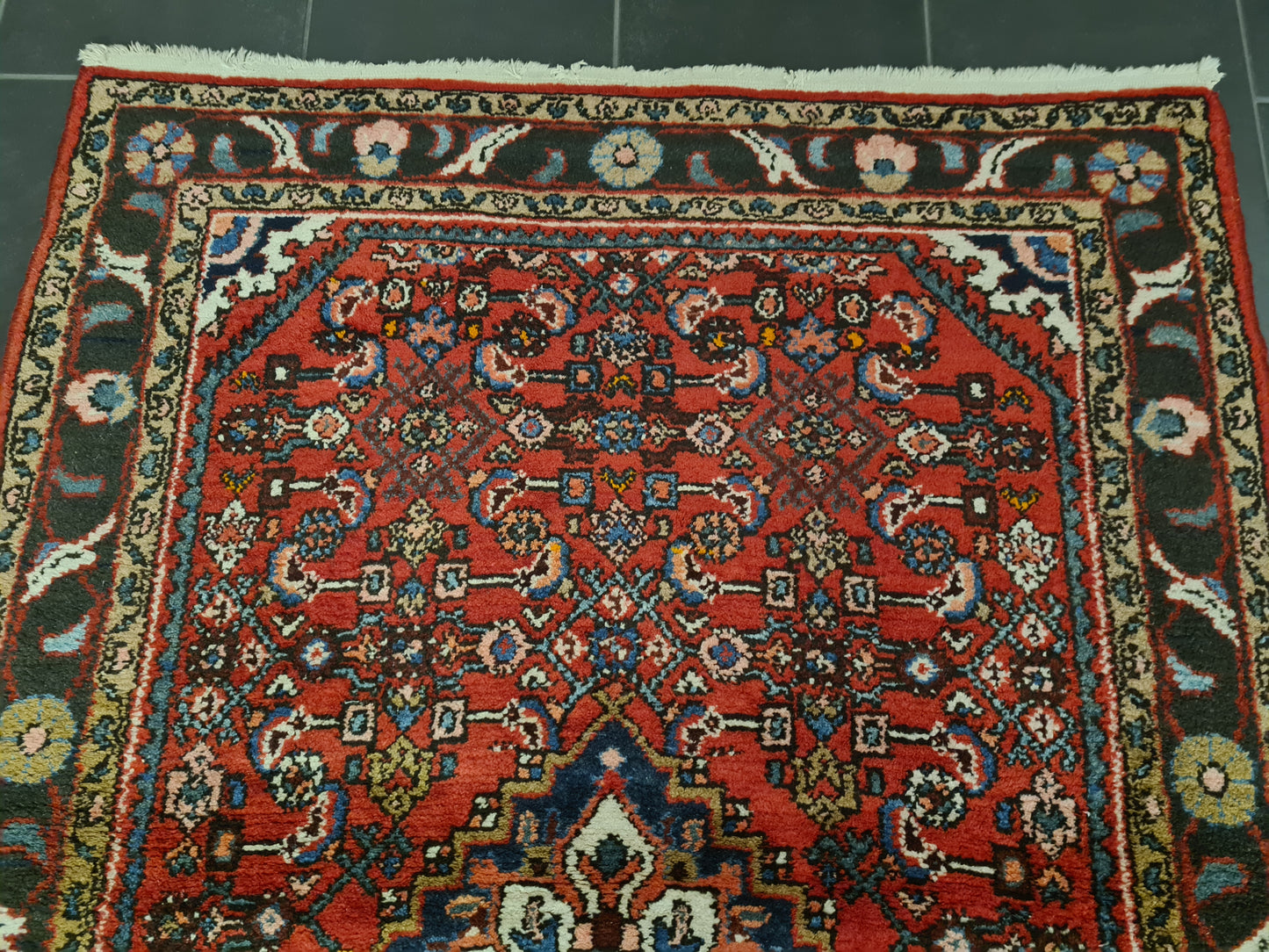 Perserteppich Orientteppich Handgeknüpfter Teppich Malaya antik 160x113cm