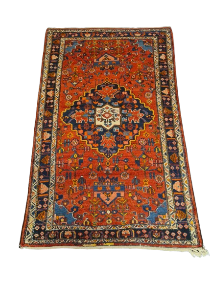 Perserteppich Orientteppich Handgeknüpfter Teppich Malaya antik 212x127cm