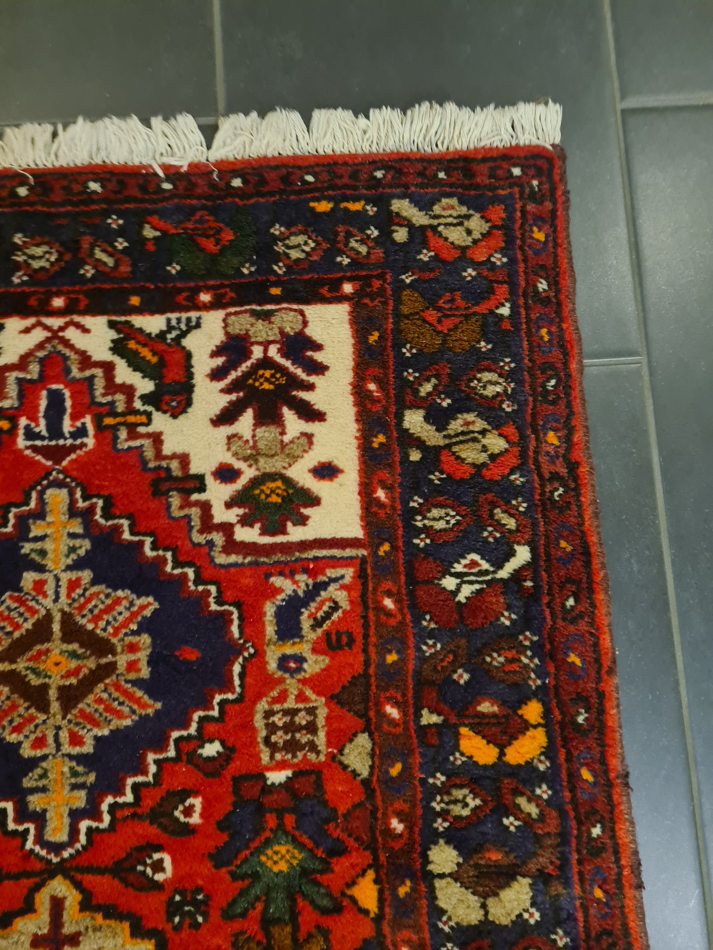 Perserteppich Orientteppich Handgeknüpfter Teppich Malaya antik 127x77cm