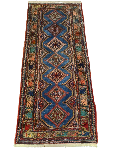 Perserteppich Orientteppich Handgeknüpfter Teppich Malaya antik 197x87cm