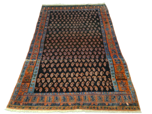 Perserteppich Orientteppich Handgeknüpfter Teppich Bidjar antik 247x162cm