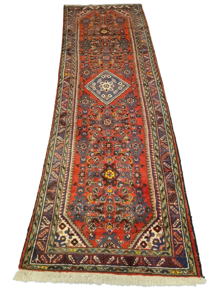 Perserteppich Orientteppich Handgeknüpfter Teppich Malaya antik 306x102cm