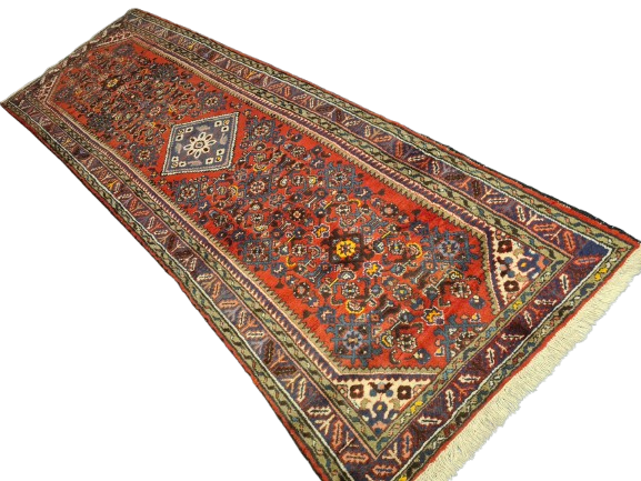 Perserteppich Orientteppich Handgeknüpfter Teppich Malaya antik 306x102cm