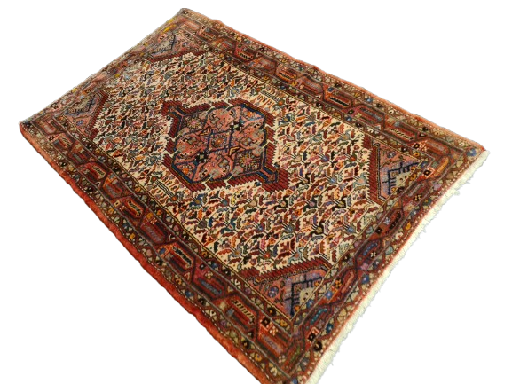 Perserteppich Orientteppich Handgeknüpfter Teppich Malaya antik 154x102cm