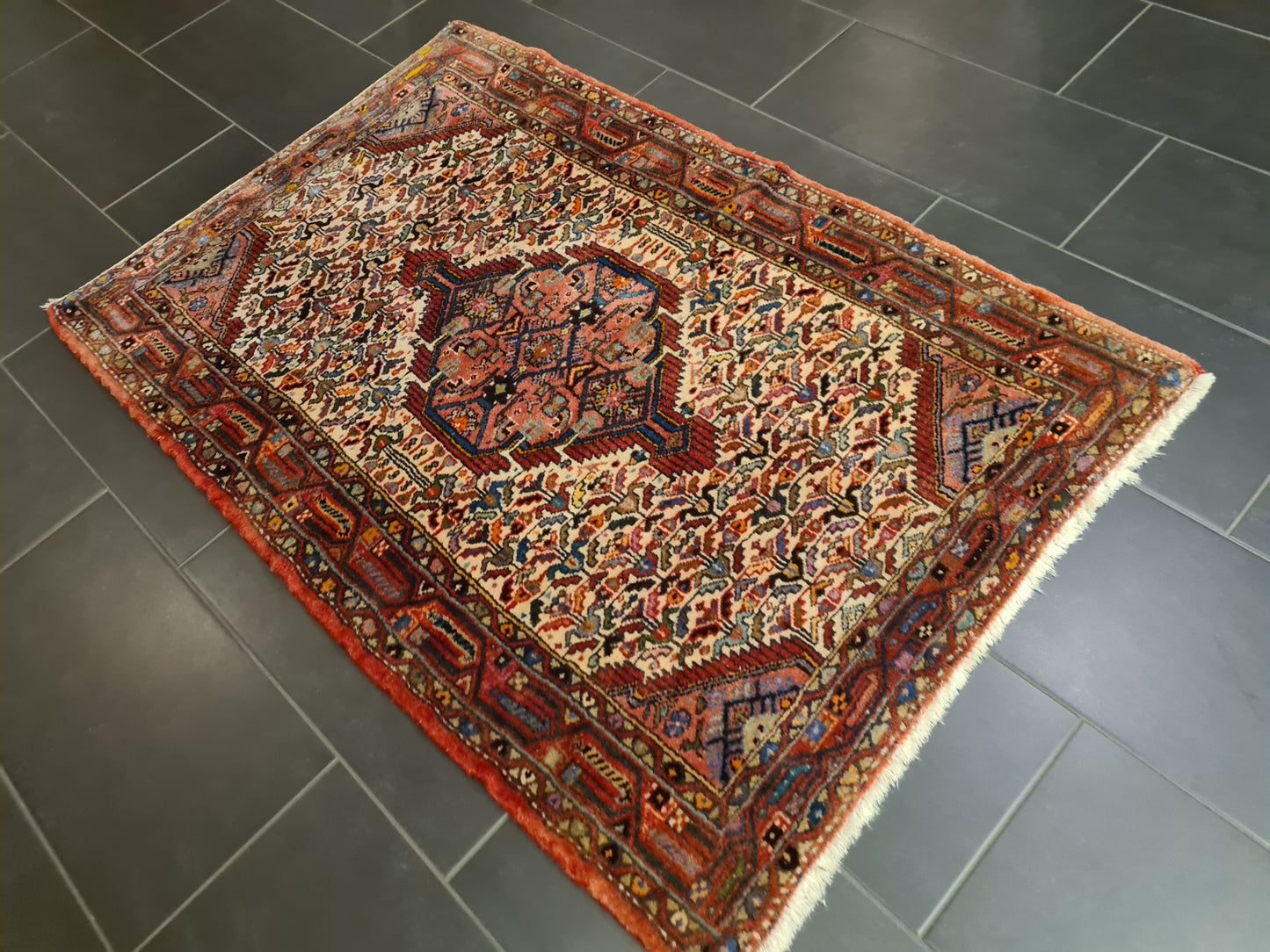 Perserteppich Orientteppich Handgeknüpfter Teppich Malaya antik 154x102cm