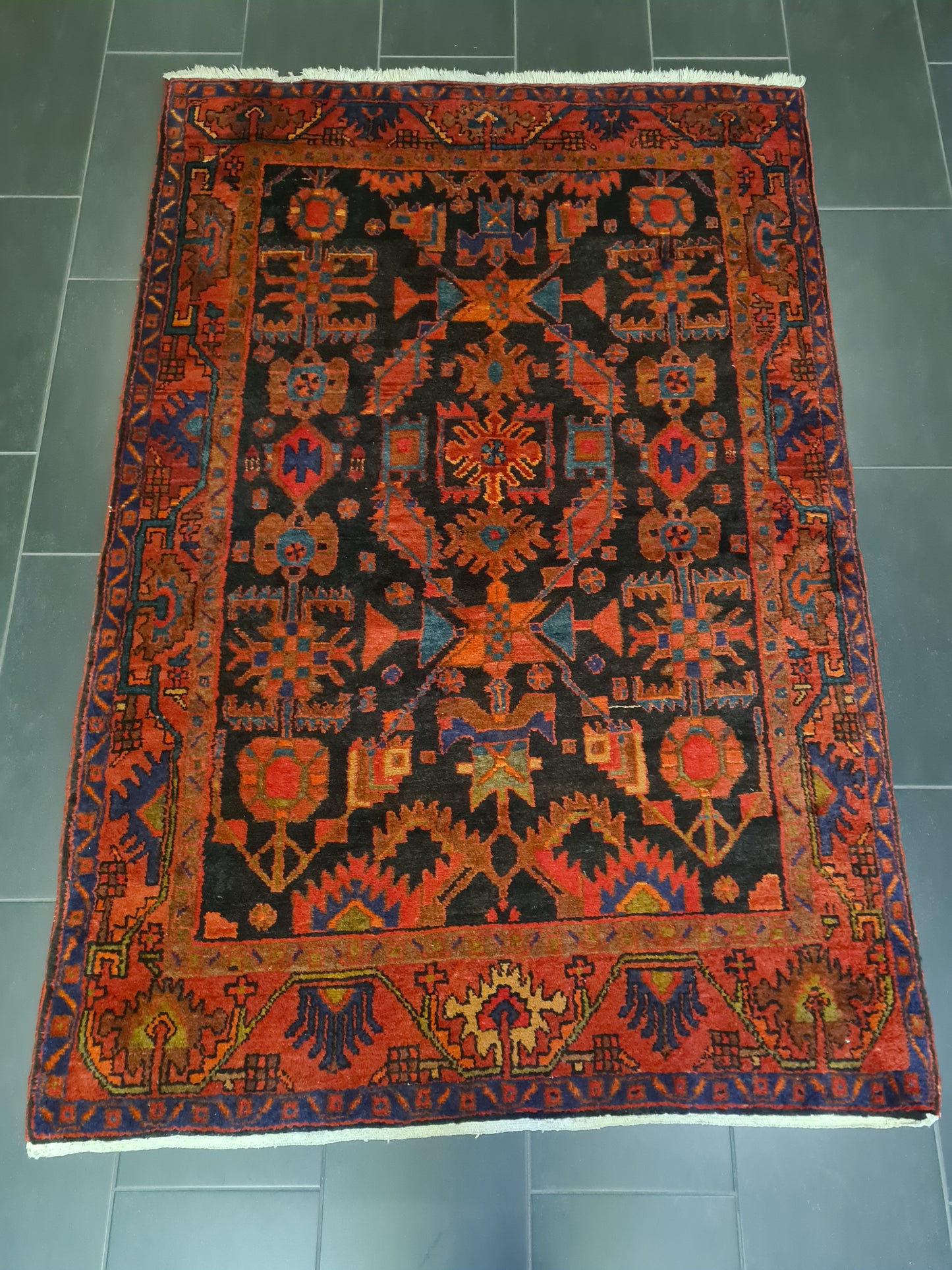 Perserteppich Orientteppich Handgeknüpfter Teppich Malaya antik 206x138cm