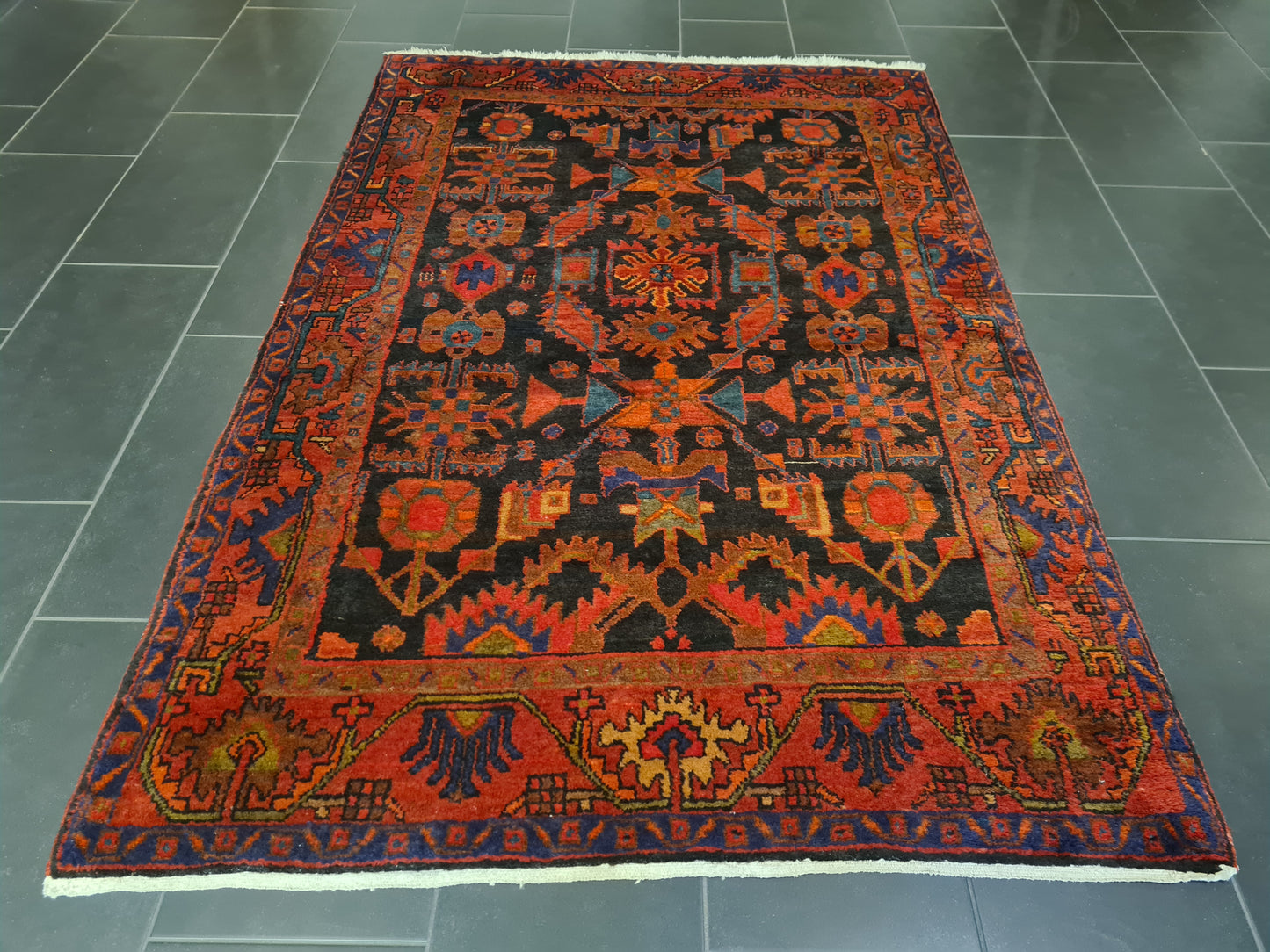 Perserteppich Orientteppich Handgeknüpfter Teppich Malaya antik 206x138cm