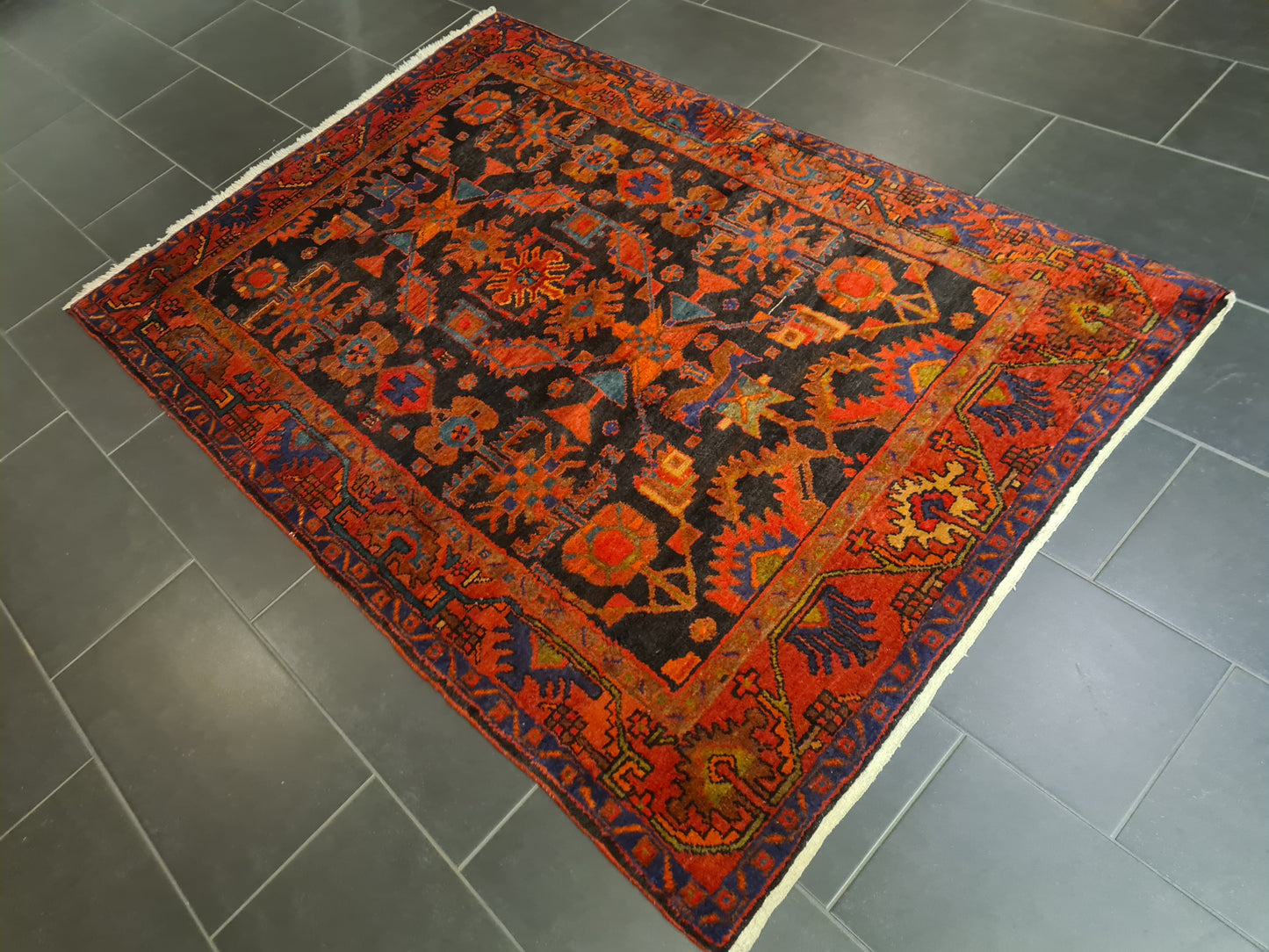 Perserteppich Orientteppich Handgeknüpfter Teppich Malaya antik 206x138cm