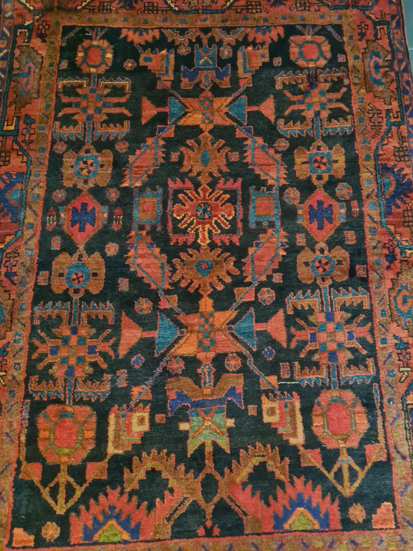 Perserteppich Orientteppich Handgeknüpfter Teppich Malaya antik 206x138cm