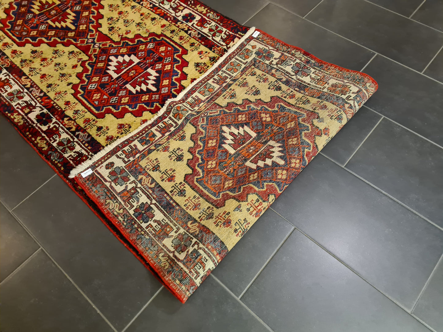 Perserteppich Orientteppich Handgeknüpfter Teppich Malaya antik Läufer 330x108cm