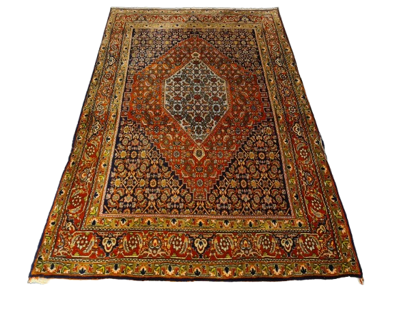 Perserteppich Orientteppich Handgeknüpfter Teppich Feiner Bidjar 223x144cm