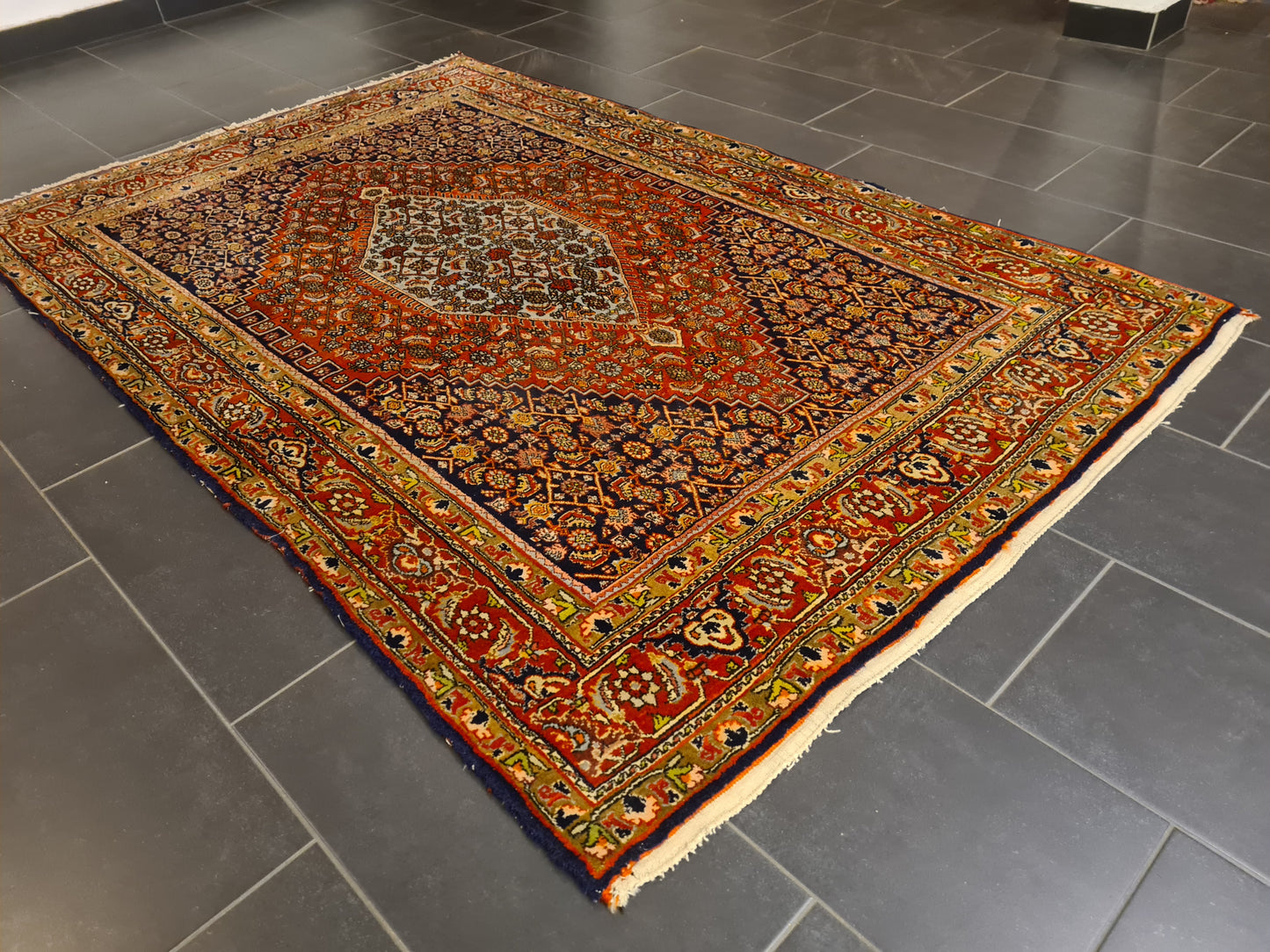 Perserteppich Orientteppich Handgeknüpfter Teppich Feiner Bidjar 223x144cm