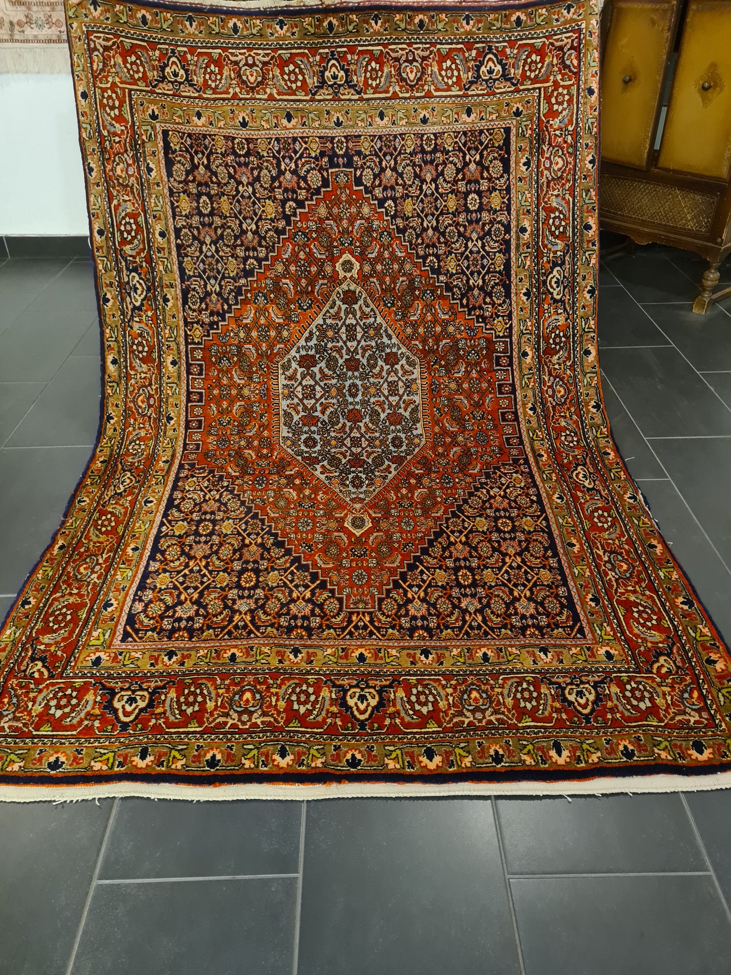 Perserteppich Orientteppich Handgeknüpfter Teppich Feiner Bidjar 223x144cm