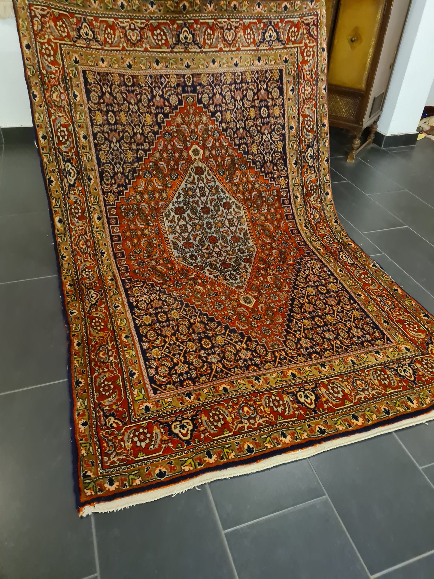 Perserteppich Orientteppich Handgeknüpfter Teppich Feiner Bidjar 223x144cm