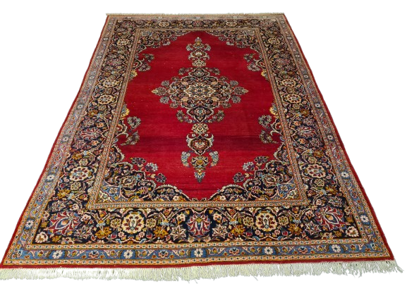 Perserteppich Orientteppich Handgeknüpfter Teppich Keshan Royal 326x233cm