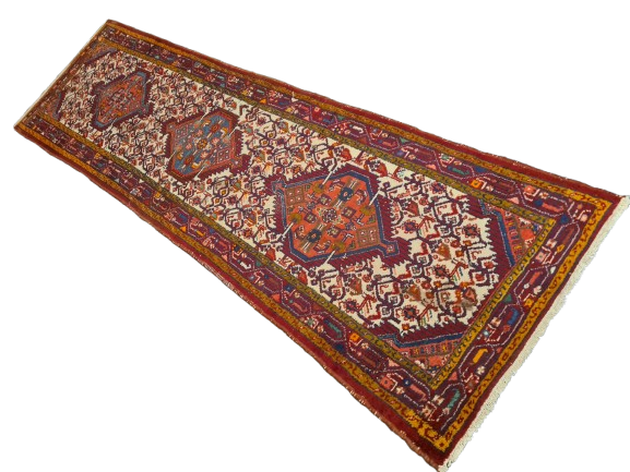 Perserteppich Orientteppich Handgeknüpfter Teppich Malaya antik 282x82cm