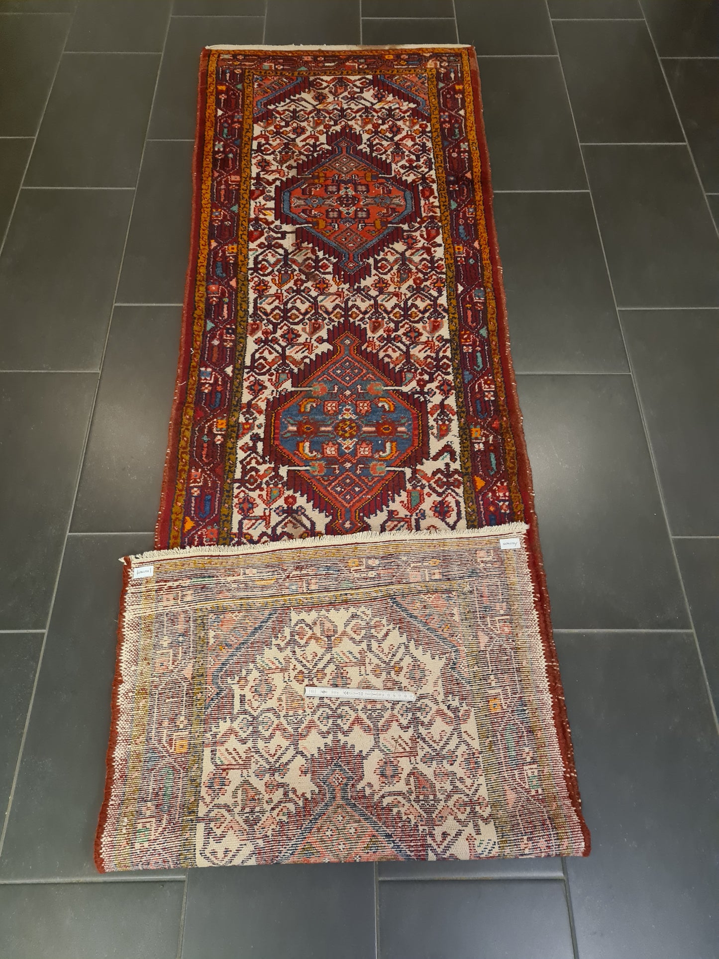 Perserteppich Orientteppich Handgeknüpfter Teppich Malaya antik 282x82cm